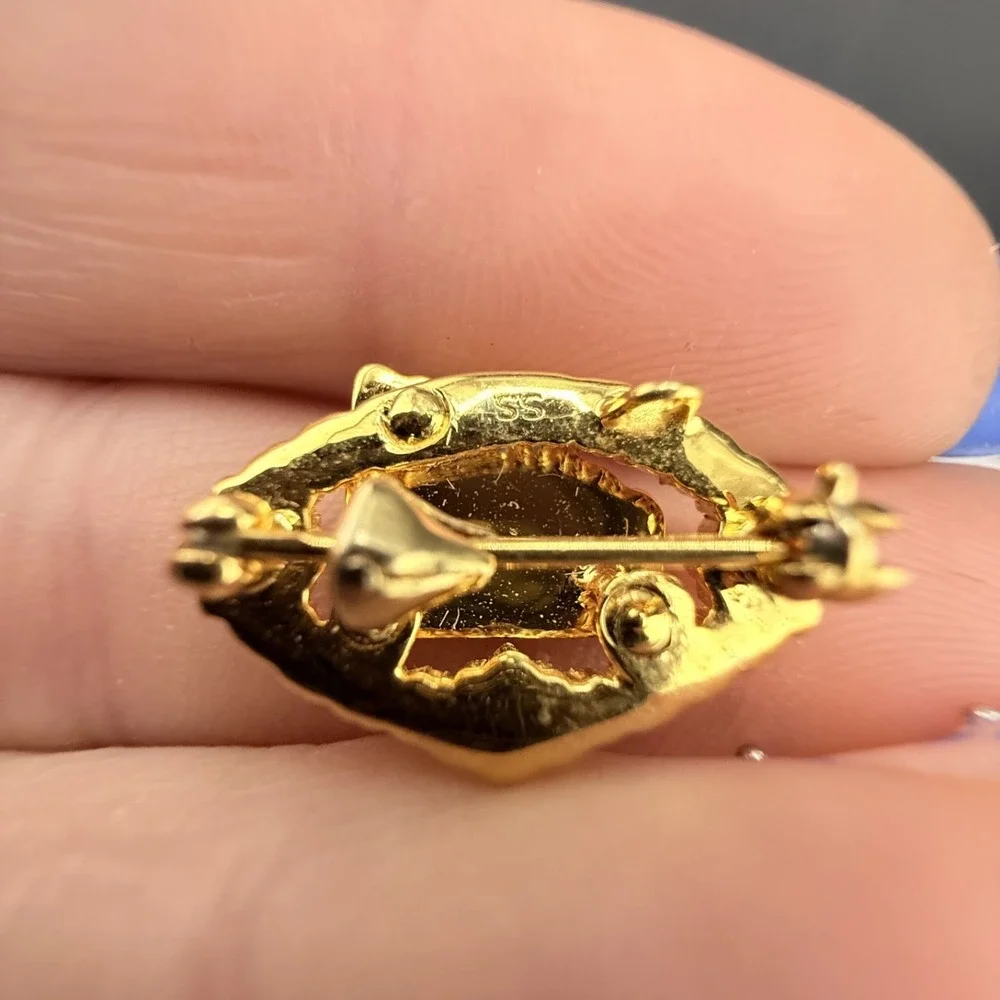 Vintage‎ Fraternity Pin Badge Brooch Sigma Alph Iota International Music Enamel